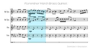 Florentiner March Brass Quintet [upl. by Jecho]