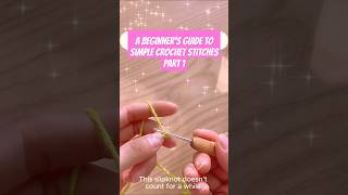 A beginners guide to simple crochet stitches part 1 [upl. by Nnylassej]