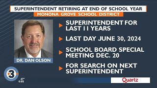 Monona Grove superintendent retiring after more than three decades in education [upl. by Suirad]