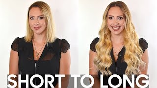 6 Tips for Blending Clip In Hair Extensions With Short Hair [upl. by Edualcnaej343]