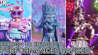 Season 12 Ep 7 Performances ranked The masked singer US [upl. by Kirkwood206]