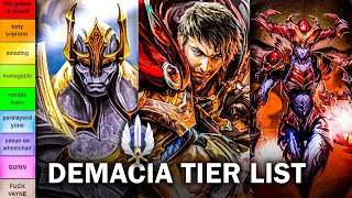 💎 LEAGUE OF LEGENDS TIER LIST DEMACIA 💎 [upl. by Eirtemed]