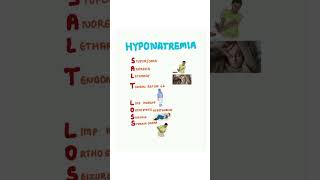 Mnemonic for hyponatremia kattrucate stomapain seizures lethargy medicalreels [upl. by Eiramenna]