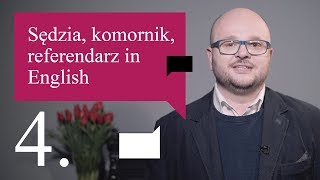 4 Sędzia komornik referendarz in English  Szymon Krzyszczuk  Nauka angielskiego [upl. by Starlin]