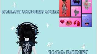 Roblox shopping spree  1000 robux  luhvsaddy [upl. by Alonso]