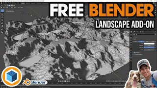 Creating LANDSCAPES IN Blender with the Free ANT Landscapes AddOn [upl. by Gerald]