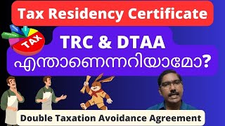 Tax Residency Certificate Double Taxation Avoidance Agreement DTAA TRC Incometax Malayalam [upl. by Northington]