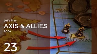 Lets Play Axis amp Allies 2004 23  Axis 11 Assault on Midway [upl. by Etireuqram]