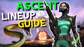 VALORANT  Viper Lineup Guide on ASCENT [upl. by Rickie525]