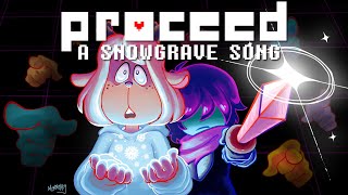 PROCEED  A Deltarune Snowgrave Original Song WITH LYRICS By RecD  deltarune THE MUSICAL BTOSIINT [upl. by Arri]