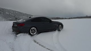 How BMW xDrive works on snow  l BMW F32 LCI 420d xDrive [upl. by Wyon]