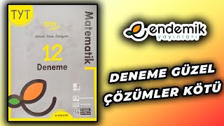 Endemik Yayınları  TYT Matematik Deneme İncelemesi [upl. by Atiekal]