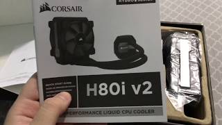 PCGamer 2  Water Cooler Corsair H80i V2 Unboxing amp Review [upl. by Barth]