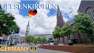 Gelsenkirchen City Germany Walking tour in Gelsenkirchen stadt Deutschland 4k video [upl. by Rachaba]