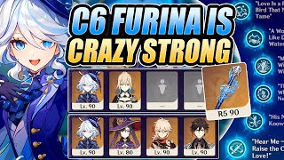 MAXED C6R5 FURINA Does EVERYTHING in Genshin Impact [upl. by Ariec]