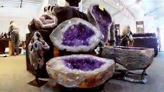 Incredible wonders at the Tucson Gem Mineral amp Fossil Show 2018 Part 2 [upl. by Eanahs20]