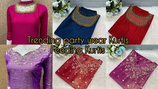 trending party wear Kurtis  feeding Kurtis  lavender boutique  online shopping  free shipping [upl. by Irb]