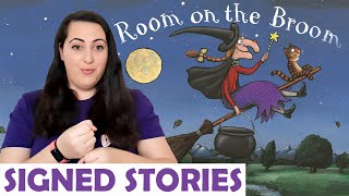 Room on the Broom by Julia Donaldson  Signed Stories  British Sign Language  SSE  Read Aloud [upl. by Osy13]