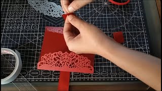 How I make Gatefold Invitation Card Cover [upl. by Ecnahs]