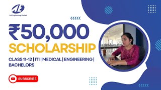 AIA Fresh and Renewal Scholarship  ₹50000  Class 11 TO 12  Medical  Engineering  Bachelors [upl. by Laforge]