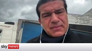 BritishTurkish actor Tamer Hassan says his family was rescued from the rubble in Turkey [upl. by Agnizn225]