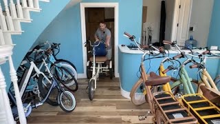 Recumbent E Trike Fits Through Doorway Simple Glide 500 watt Electric Tricycle Can Go Indoors [upl. by Deehsar]