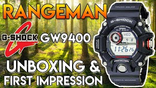 Rangeman GW9400 ⏱ Highly Functional amp Rugged Casio GShock 🪵🔥 Live Unboxing amp First Impression [upl. by Acul]