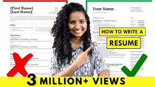 How to Write a Resume  For Freshers amp Experienced People StepbyStep Tutorial [upl. by Hartmann904]