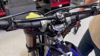 NEW 2023 YZ450F Parabolic steering stabilizer install [upl. by Pollack]