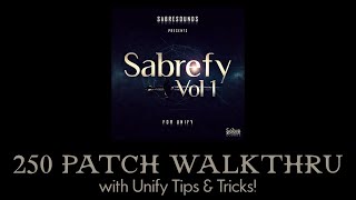 Patch Walkthru Sabrefy V1 for Unify [upl. by Eitsud755]