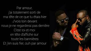 Dadju  Par amour  ft Maître Gims paroles [upl. by Boulanger]