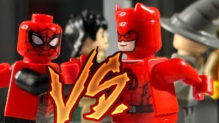 LEGO SpiderMan VS Daredevil StopMotion [upl. by Colier]