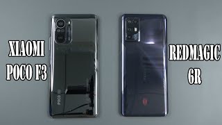 Poco F3 vs Nubia Red Magic 6R  SpeedTest and Camera comparison [upl. by Idnir886]