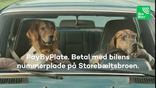 PayByPlate  Betal med din nummerplade på Storebælt [upl. by Thorsten206]