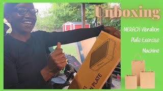 MERACH Vibration Plate Exercise Machine UNBOXING amazon products review [upl. by Pfaff182]