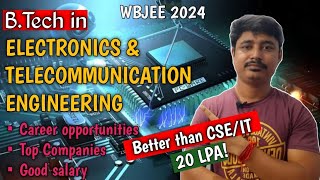 Electronics and telecommunication Engineering salary future job opportunities wbjee2024 [upl. by Euqirrne]