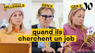 Un Gen X un Millennial et un Gen Z recherchent un emploi [upl. by Ricardama181]