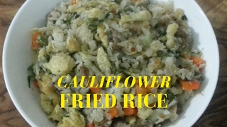 How To Make Cauliflower Fried Rice With Chicken  Easy Healthy Recipe OF Cauliflower Rice At Home [upl. by Hael]