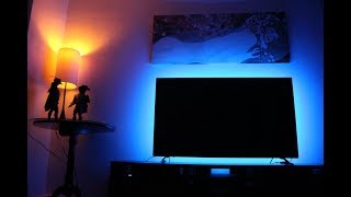 How to install LED light strips behind TV USB LED STRIP FOR TV [upl. by Lyda808]