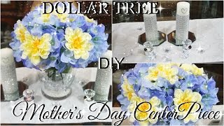 DIY DOLLAR TREE MOTHERS DAY CENTERPIECE PETALISBLESS🌹 [upl. by Amahcen391]