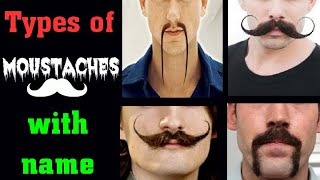 Types Of Moustaches With Namemustaches nameMustache Styles [upl. by Darooge]