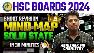 1 Solid State Mind Map 🎯 Short Revision HSC 2024 By  Abhishek Sir Chemistry asc [upl. by Ssor]