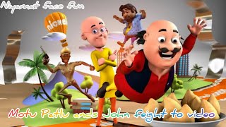 Motu Patlu ands John feight to video [upl. by Airekahs]