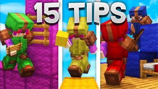 15 HIGH LEVEL Tips amp Tricks for Hypixel Bedwars 2023 Guide [upl. by Karlens]