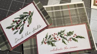 Basic Layering Christmas Cards [upl. by Nevanod167]