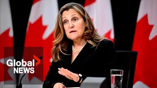 Freeland rules out ending Parliament session as Liberals fight to survive [upl. by Margalit]