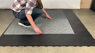 Use Our Waterproof PVC StayLock Floor Tiles for a Basement Subfloor [upl. by Odille207]