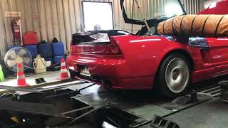 NSX NA1 backfire on dyno new exhaust system [upl. by Perlis67]