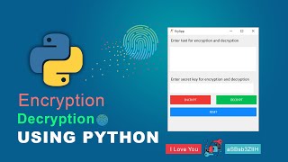 Create Secret Message Encryption and Decryption tool using Python  Gui Tkinter project [upl. by Rockey362]