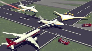 Runway Collisions amp Airport Accidents 5  Besiege [upl. by Annael924]